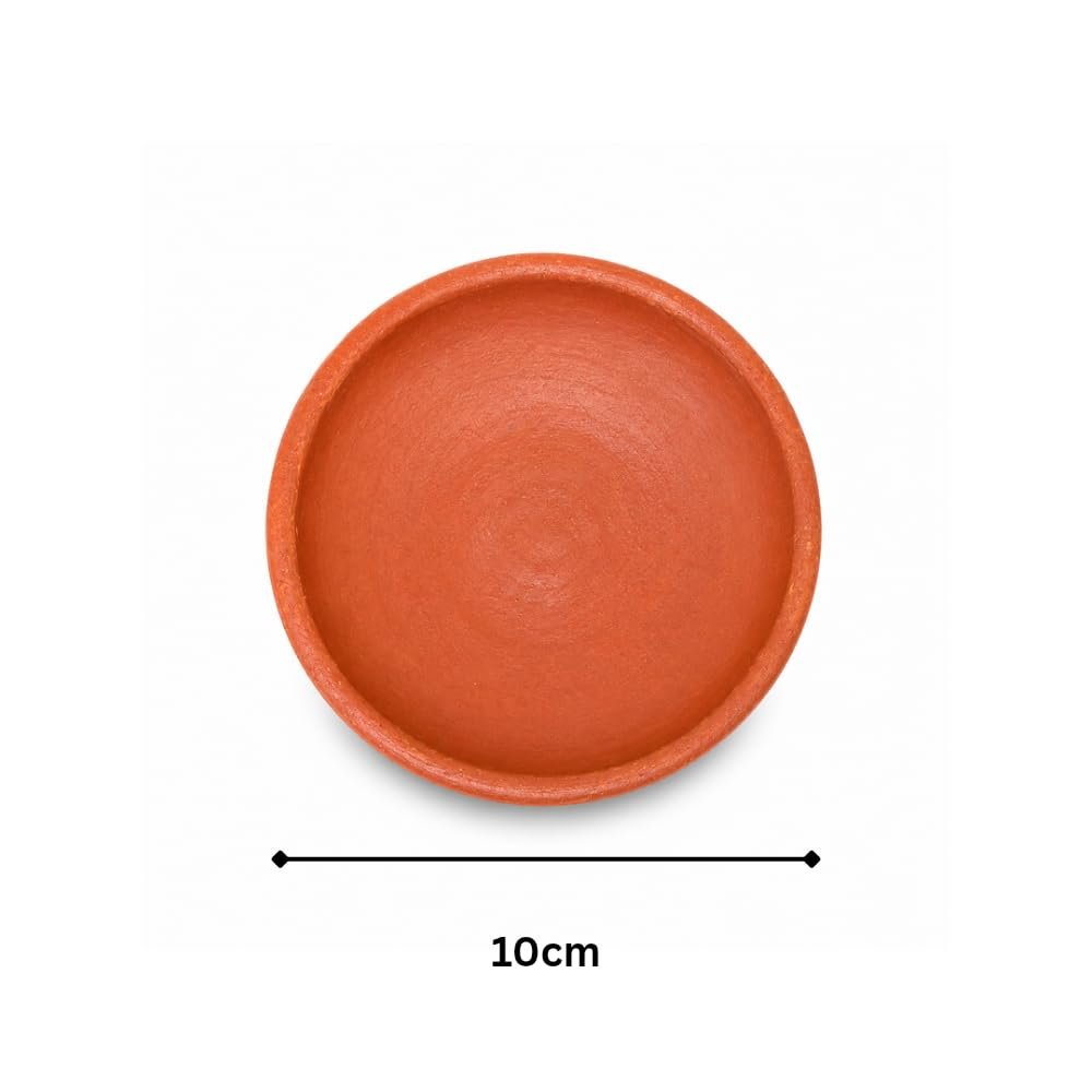 Traditional Handmade Terracotta Clay Bowl Set with Lid, Pack of 4 - Image 5