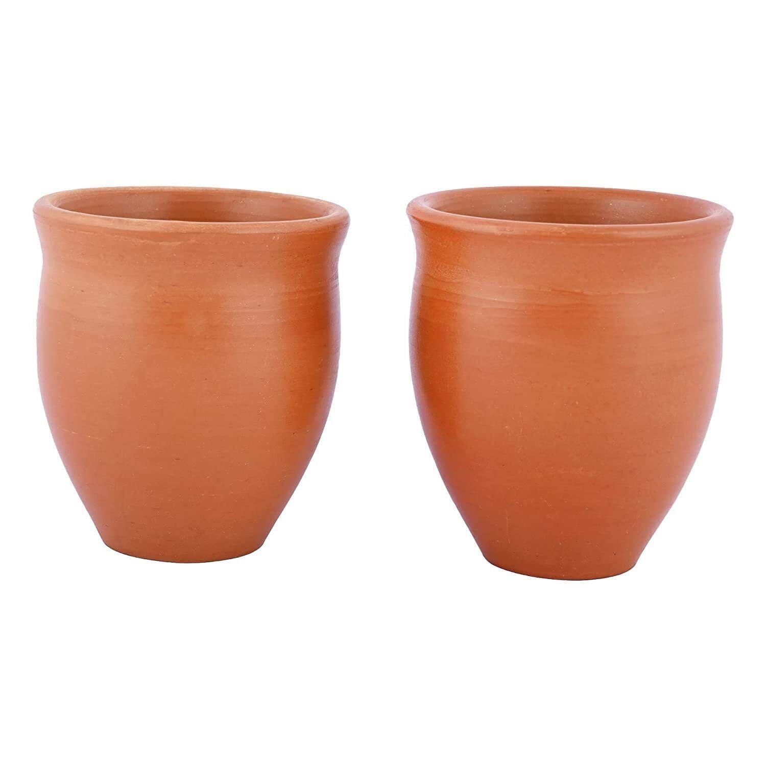 Terracotta Plant Pot, Round Curved Design, Clay Planter for Indoor and Outdoor Use - Image 2