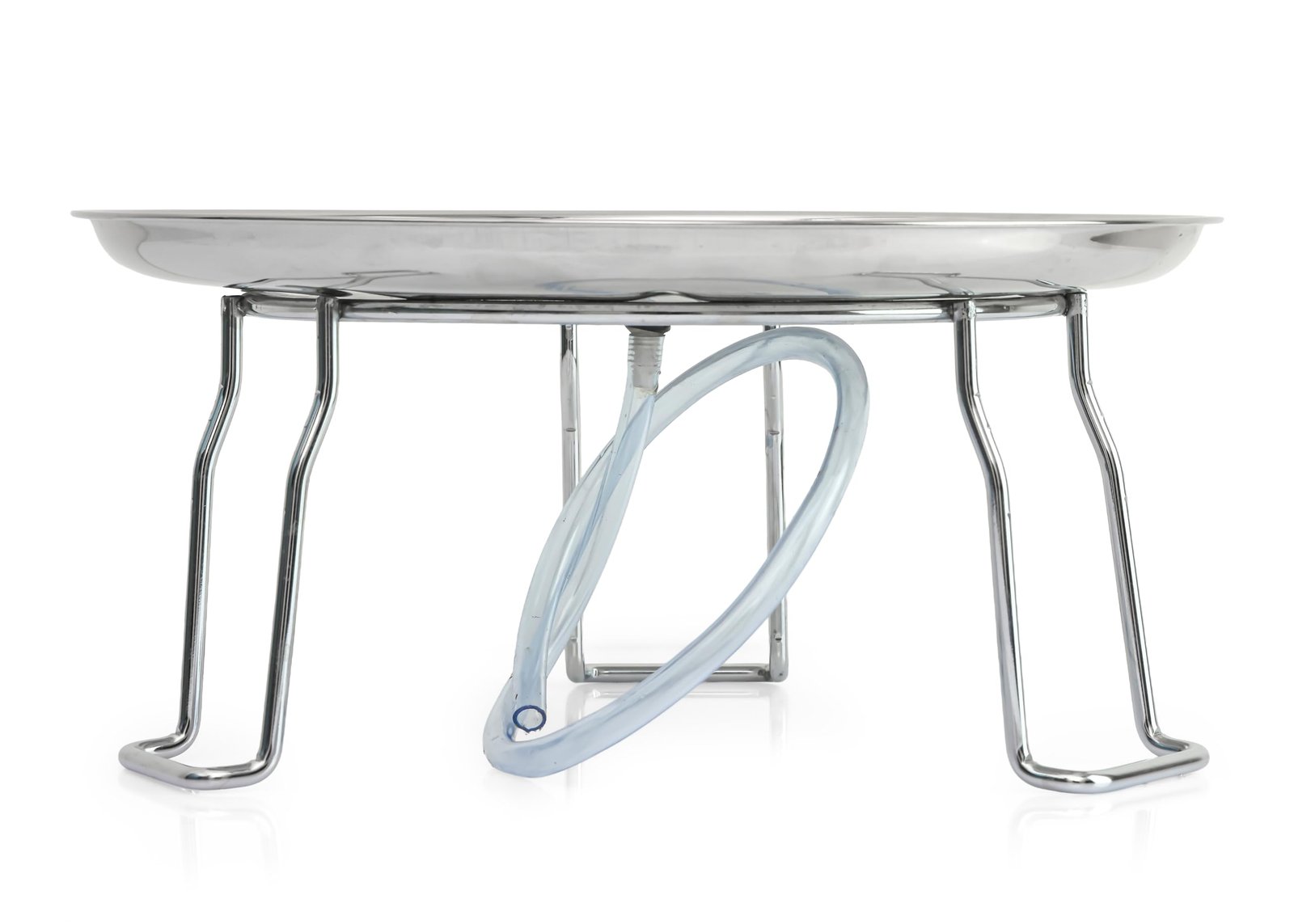 ASIAN Stainless Steel Dish Stand for Matka/Water Pot | Heavy Duty Holder with Pipe | Ideal for Kitchen & Home Use | Durable Rust-Free Steel Dish Base for Earthen Pots - Image 4