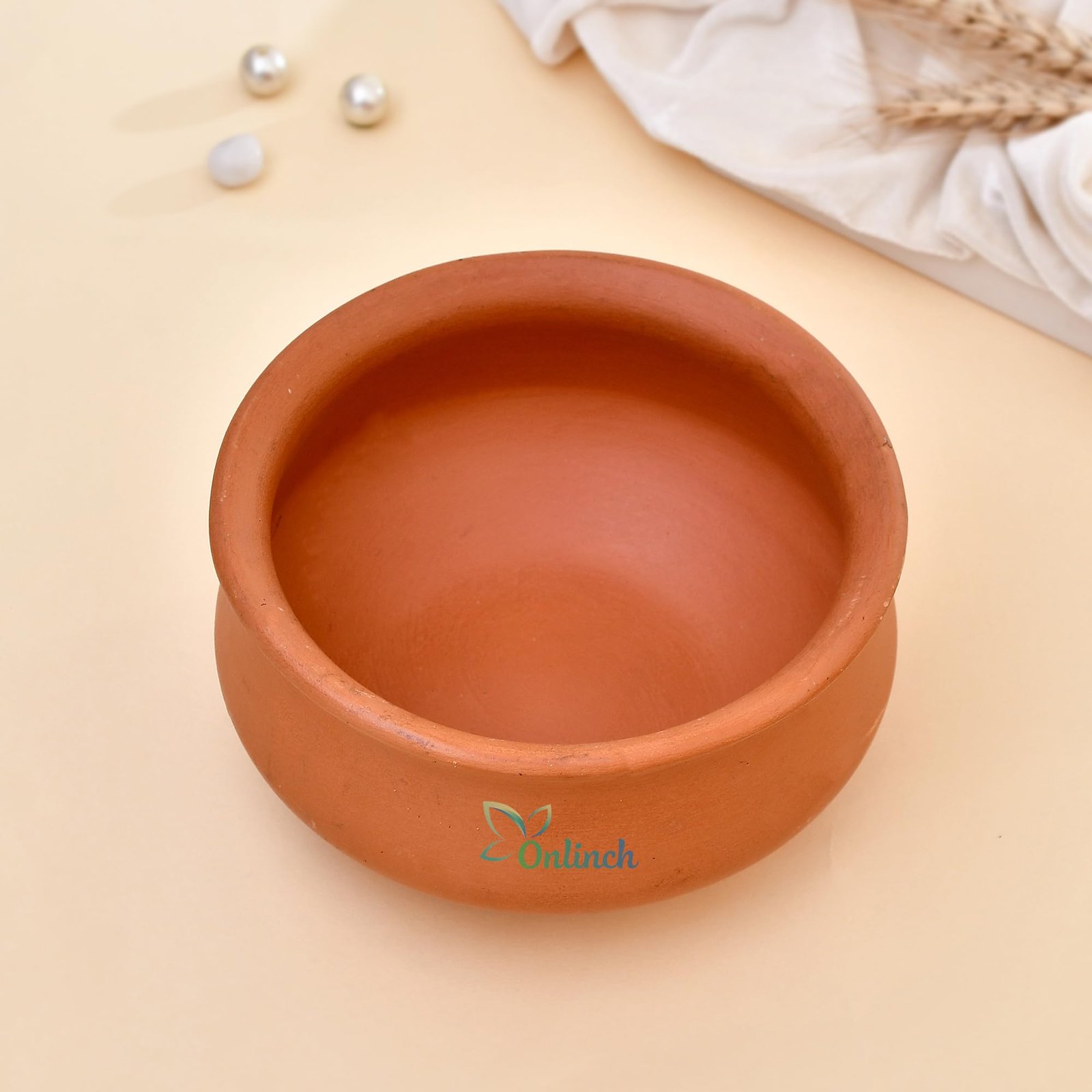 Handmade Clay Curd Pot with Lid | Earthen Yogurt Setting Handi | Mitti Ki Dahi Jamane Ki Handi | 500 g Capacity | Natural & Traditional - Image 4