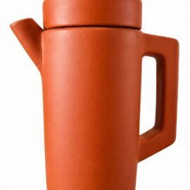 BINDU ELITE ENTERPRISES Natural Terracotta Multi Purpose Clay Flask with Lid&Handel|Natural Clay Matka WaterJug|Earthen Pot for Cool Drinking Water| Beverages|Eco-Friendly Terracota Mud Jug|