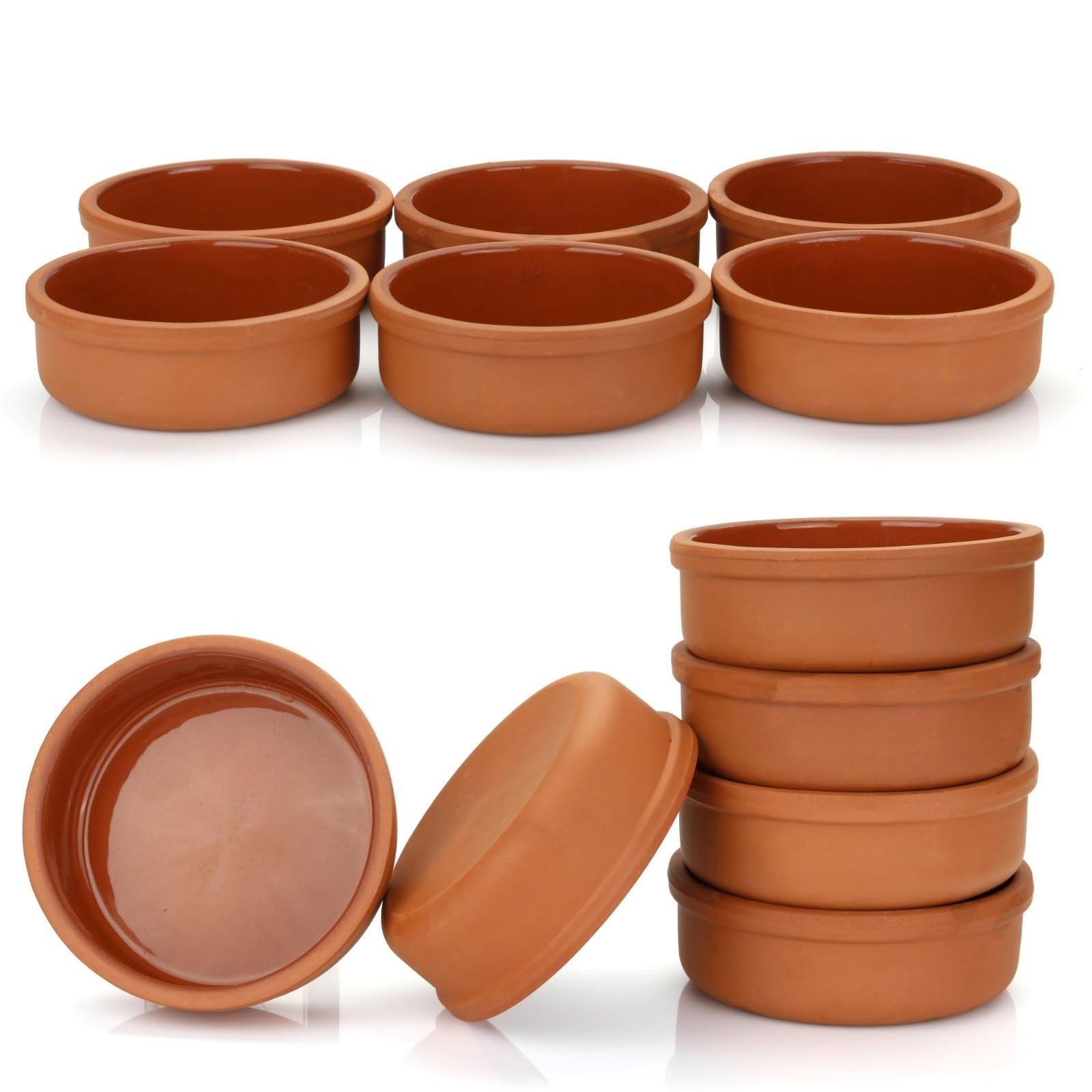Areste Clay Pot for Cooking Pots,Terra Cotta-Rustic Clay Pan-Turkish,Indian,Spanish,Mexican Cazuela Dishware/Cookware -Vintage Cooking -Premium Terracotta Soup Bowl |Delicious Homemade Meals