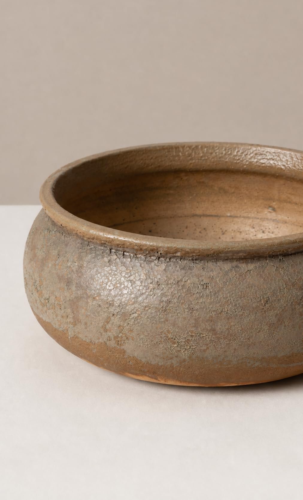 PLANT MOOLS Antique Handi Pot Authentic Indian Clay Planter for Indoor Outdoor Use - Image 2