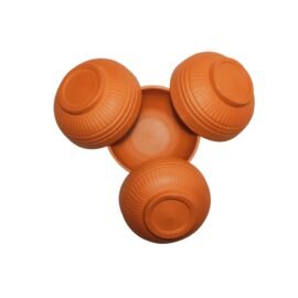 PUSPA Earthenware Dessert Bowl Terracotta Reusable Handmade Clay Katori | Mud Serving Bowl of Chatni 100ml Each (Pack of 4, Light Brown)
