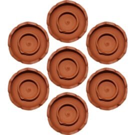 Mahiyash Handmade Lotus Shaped Clay Diya (Decorative Diya) /Agal vilaku Set of (15)