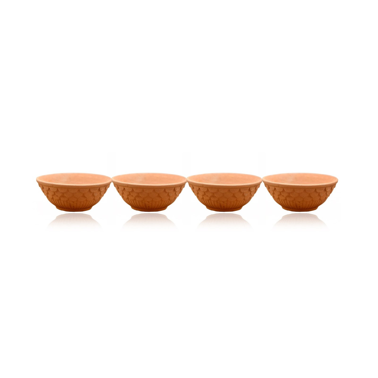 Bitti Cool Terracotta Bowls Set of 4 - Image 3
