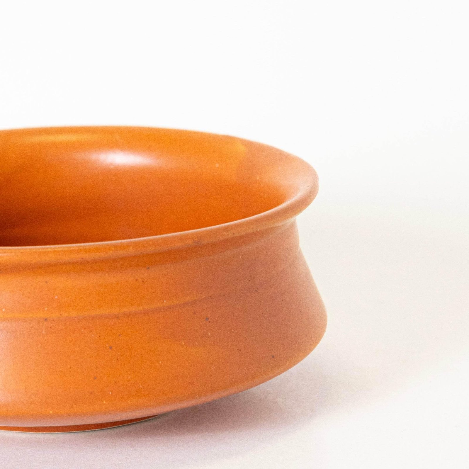 KALAKRITI 500 ml Terracotta Finish Ceramic Donga Without Lid | Biryani Bowl | Ceramic Handi for Snacks, Chutney, Curd & Desserts | Everyday Use Bowl for Home, Café & Restaurant (Set of 1) - Image 3