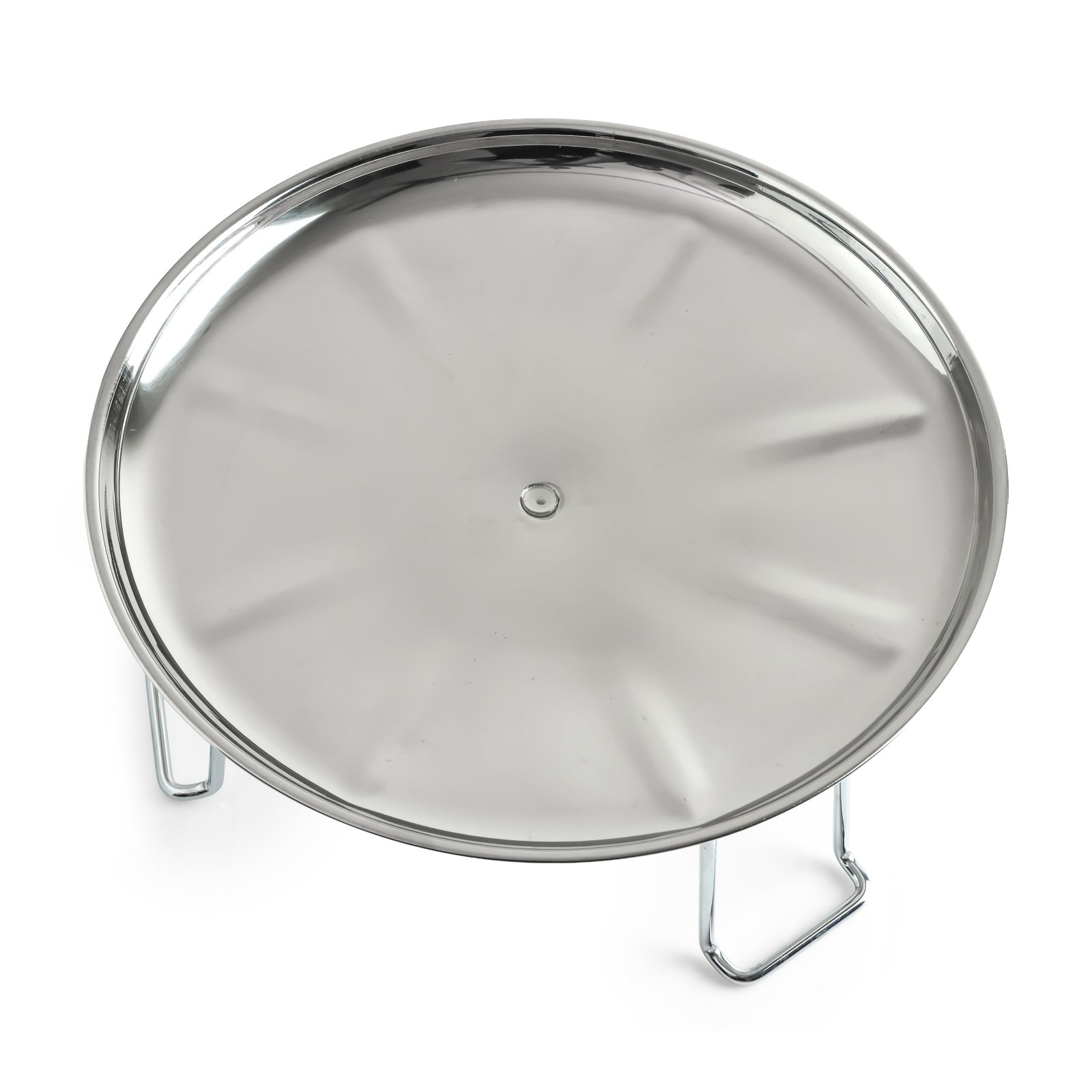 ASIAN Stainless Steel Dish Stand for Matka/Water Pot | Heavy Duty Holder with Pipe | Ideal for Kitchen & Home Use | Durable Rust-Free Steel Dish Base for Earthen Pots - Image 3