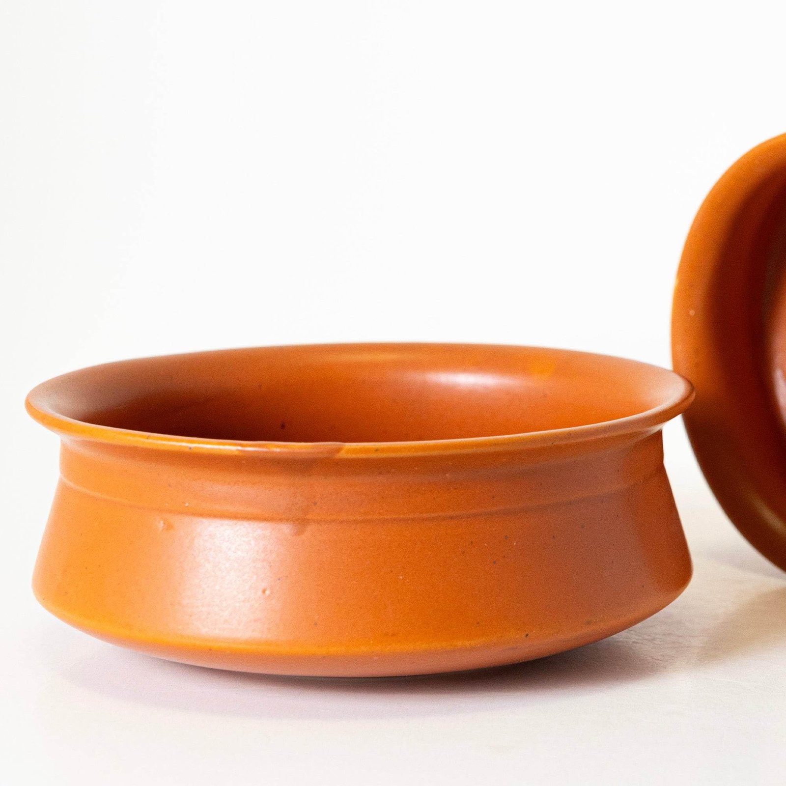KALAKRITI 500 ml Terracotta Finish Ceramic Donga Without Lid | Biryani Bowl | Ceramic Handi for Snacks, Chutney, Curd & Desserts | Everyday Use Bowl for Home, Café & Restaurant (Set of 1) - Image 4