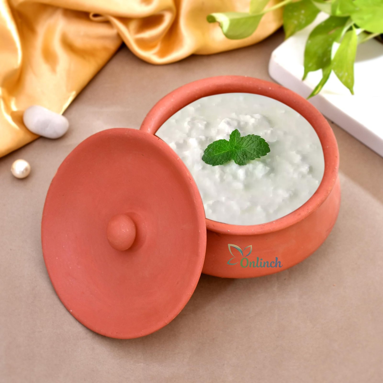 Handmade Clay Curd Pot with Lid | Earthen Yogurt Setting Handi | Mitti Ki Dahi Jamane Ki Handi | 500 g Capacity | Natural & Traditional - Image 8