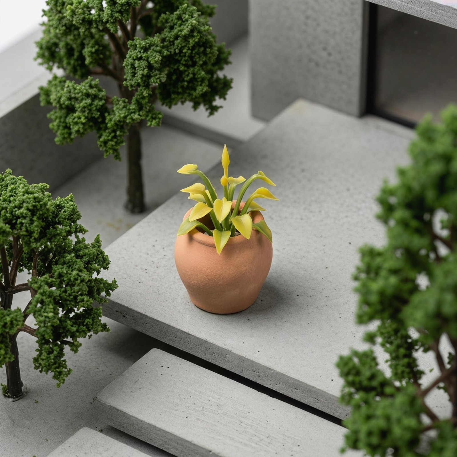 OFFSCH 8Pcs Mini Ceramic Pot Clay Mini Water Pots for Bonsai Orange 0.9In - Image 7