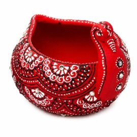 DECOREER Handicraft Terracotta Tealight | Decorative Handmade Planter