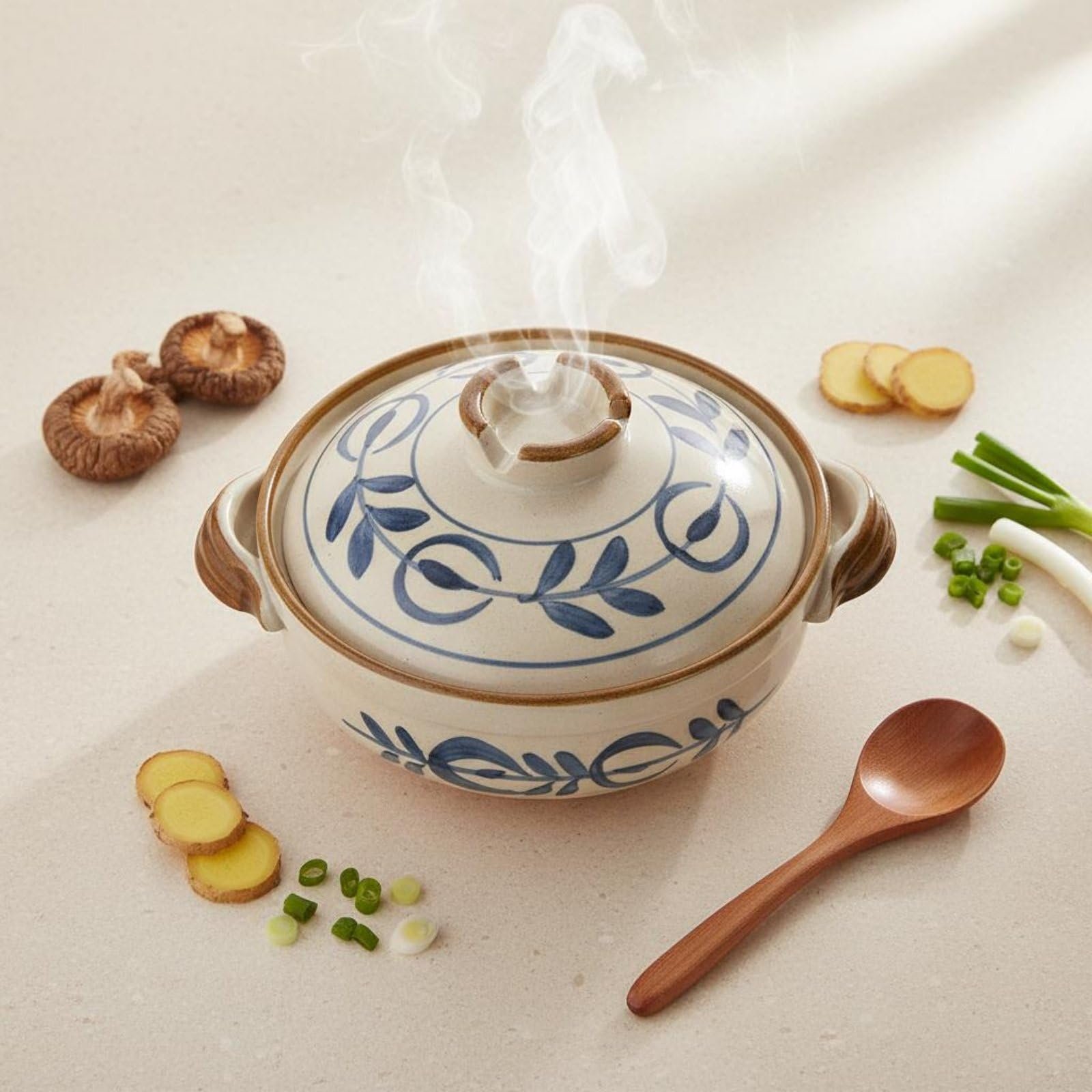 BNF® Japanese Design Clay Pot High Temperature Resistant Donabe Stockpot Excellent Heat Retention, 1.2L, Reduction | Tagines Cookware Kitchen & Home - Image 2
