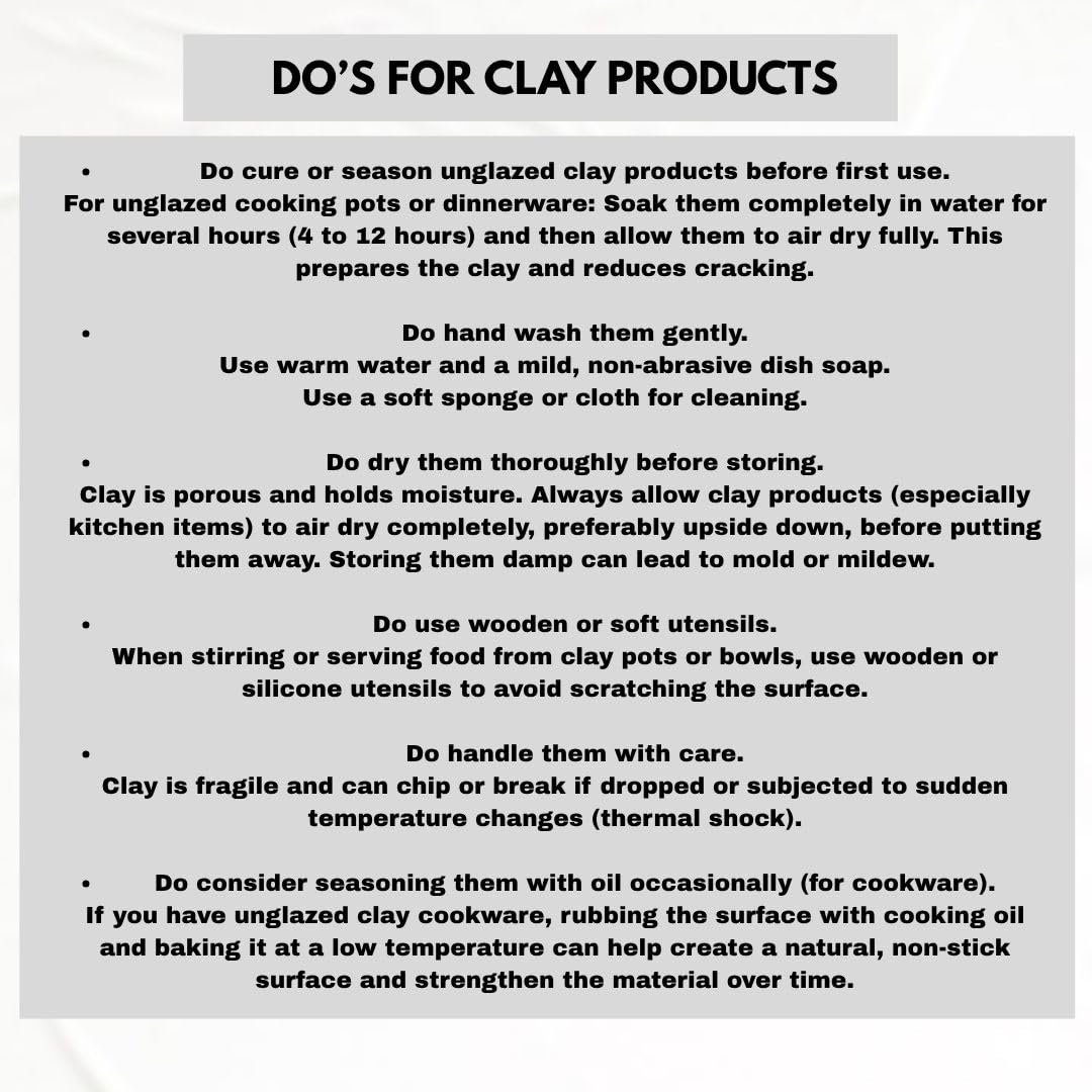 Handmade Terracotta Clay Kadhai with Glass Lid, 2 Liter | Earthen Deep Frying Pan for Natural Cooking | Gas Stove Compatible Clay Pot with Heat-Resistant Handles | Chemical-Free. - Image 9