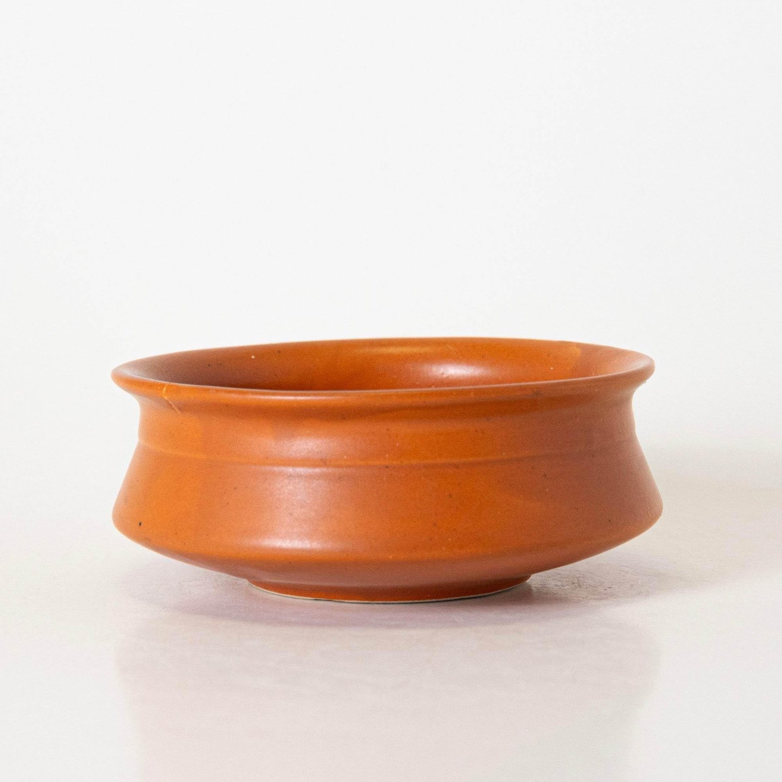 KALAKRITI 500 ml Terracotta Finish Ceramic Donga Without Lid | Biryani Bowl | Ceramic Handi for Snacks, Chutney, Curd & Desserts | Everyday Use Bowl for Home, Café & Restaurant (Set of 1)