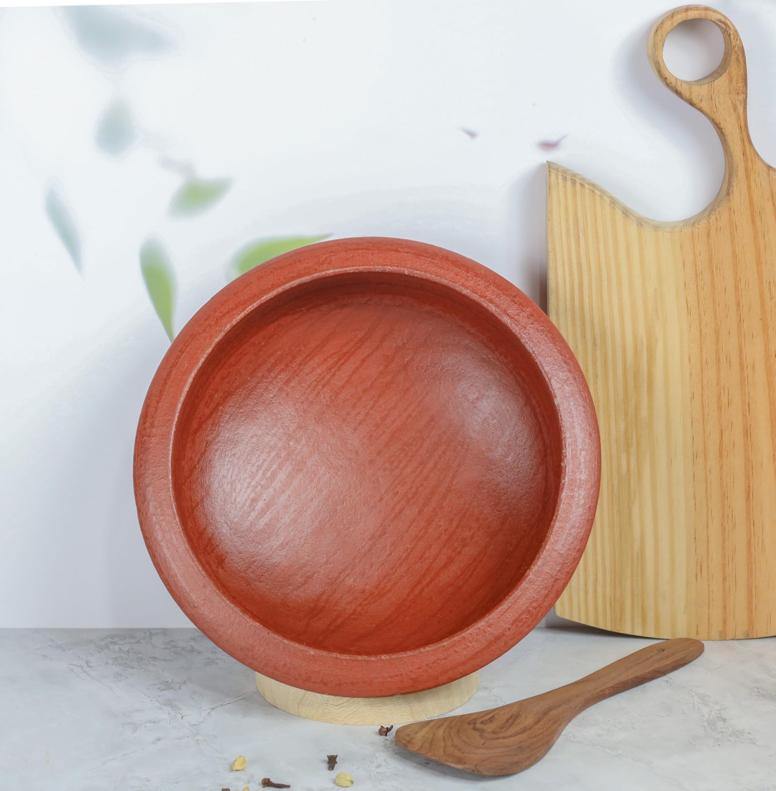Earthen Handi with Handle | Clay Kadai | Clay Pot for Cooking | 1-2-3Liter | Handcrafted | Unglazed | Pre-Seasoned | Gas Stove Friendly - Image 4